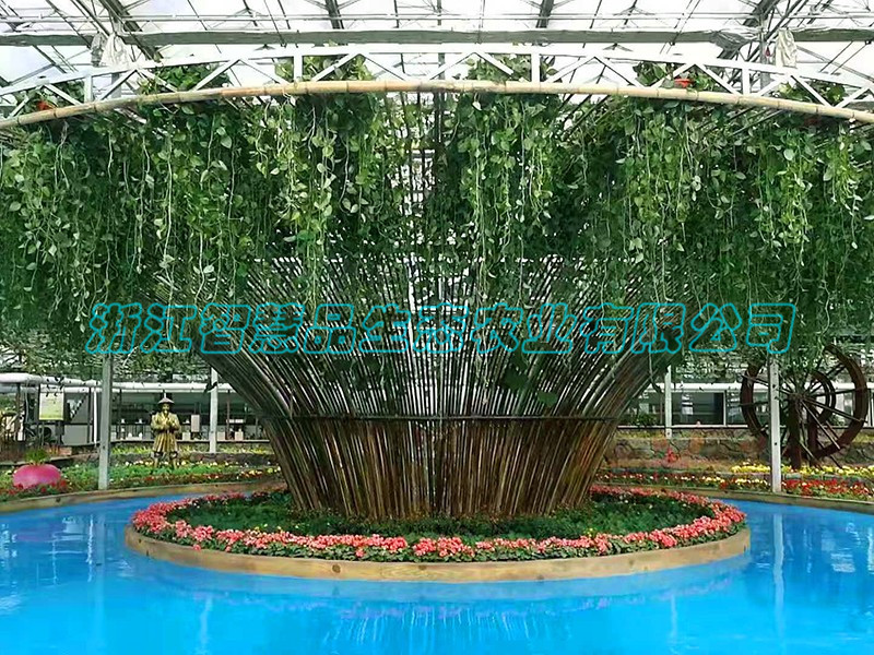 四川省彭州市濛阳街道第九届中国·四川（彭州）蔬菜博览会------蛇瓜塔